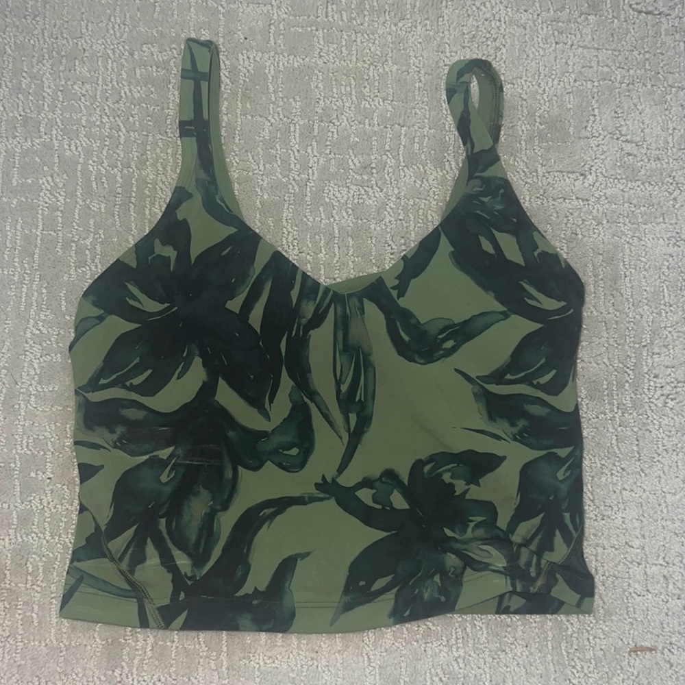 Size 2 Lululemon Align Tank Botanical Bloom Green